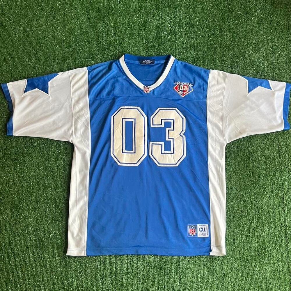 2003 NFL All Star Football Jersey Blue White Size XXL